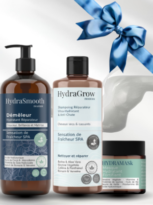 8- TRIO - Shampoing + démêleur + Masque