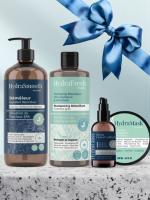 4- Pack Forti- Shampoing + Masque + Démeleur + sérum lissant