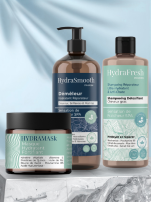7 trio shampoing +masque +demeleur